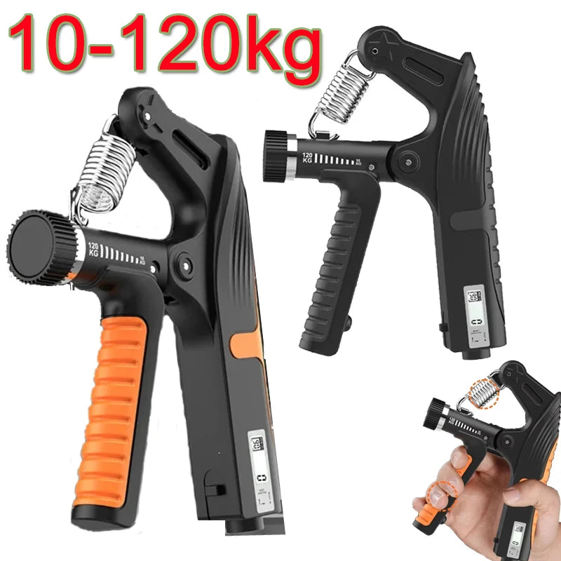 1-2Pcs 10-120Kg Adjustable Heavy Hand Grip Exercise Strengthener Gripper Finger Expander Arm Wrist Forearm Trainers Handgrip