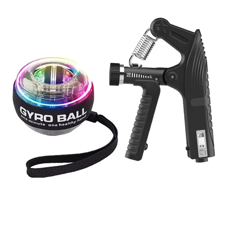 1-2Pcs 10-120Kg Adjustable Heavy Hand Grip Exercise Strengthener Gripper Finger Expander Arm Wrist Forearm Trainers Handgrip