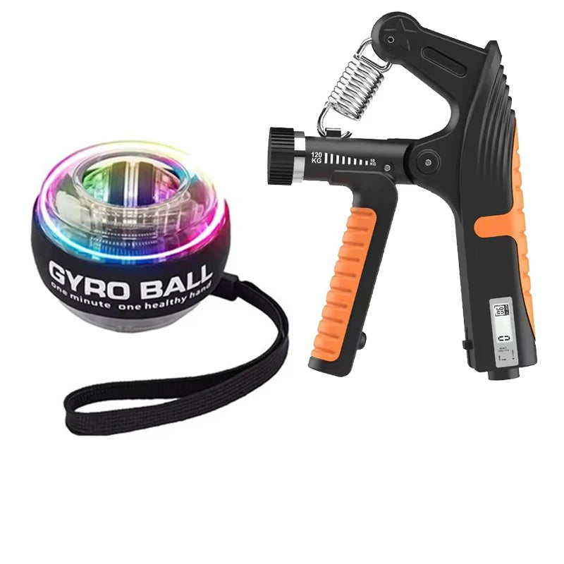 1-2Pcs 10-120Kg Adjustable Heavy Hand Grip Exercise Strengthener Gripper Finger Expander Arm Wrist Forearm Trainers Handgrip