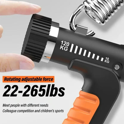 1-2Pcs 10-120Kg Adjustable Heavy Hand Grip Exercise Strengthener Gripper Finger Expander Arm Wrist Forearm Trainers Handgrip