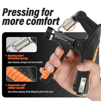 1-2Pcs 10-120Kg Adjustable Heavy Hand Grip Exercise Strengthener Gripper Finger Expander Arm Wrist Forearm Trainers Handgrip